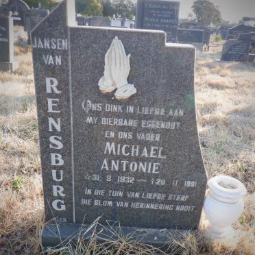 RENSBURG Michael Antonie, Jansen van 1932-1981