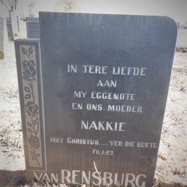 RENSBURG Nakkie, van