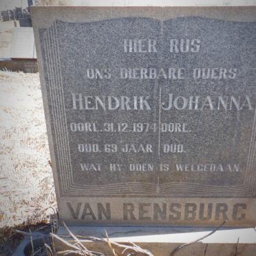 RENSBURG Hendrik, van -1974 &amp; Johanna
