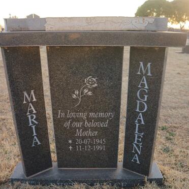 RENSBURG Maria Magdalena, van 1945-1991