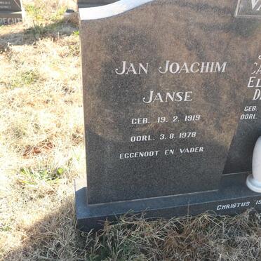 RENSBURG Jan Joachim Janse, van 1919-1978 &amp; Emily Edith 1919-2001