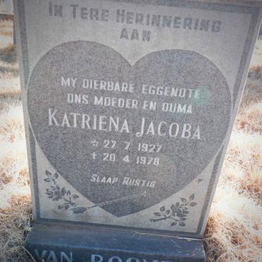 ROOYEN Katriena Jacoba, van 1927-1978