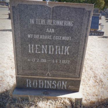 ROBINSON Hendrik 1911-1972