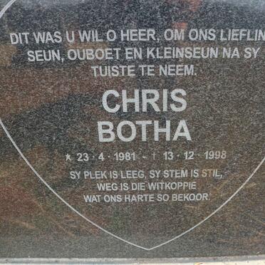 ROUX Francois Petrus, le 1936-1994 :: BOTHA Chris 1981-1998
