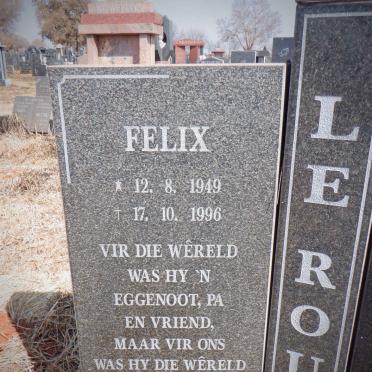 ROUX Felix, le 1949-1996 &amp; Janette 1954-