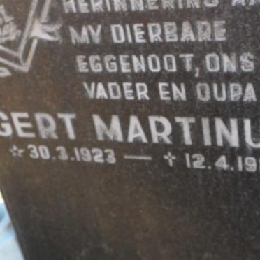 ROSSOUW Gert Martinus 1923-1982