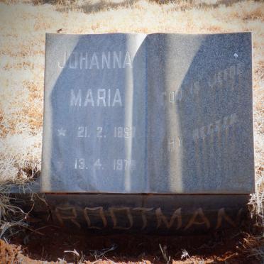 ROOTMAN Johanna Maria 1897-1979