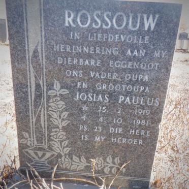 ROSSOUW Josias Paulus 1919-1981