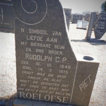 ROELOFSE Rudolph C.P. 1945-1975