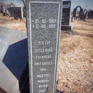 ROODT Bonnie 1944-1992 :: ROODT Brandon Tyrone 1997-1997