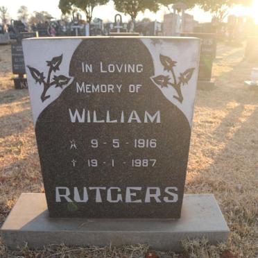RUTGERS William 1916-1987
