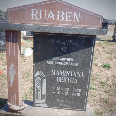 RUABEN Maminyana Bertha 1942-2010