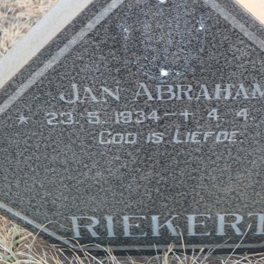 RIEKERT Jan Abraham 1934-1975