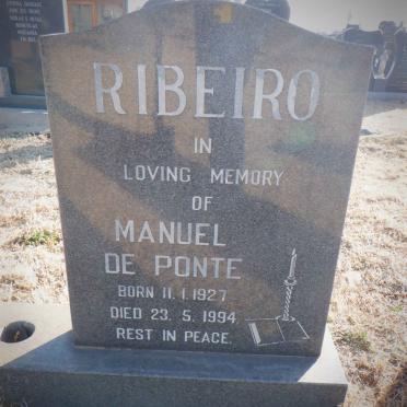RIBEIRO Manuel de Ponte 1927-1994