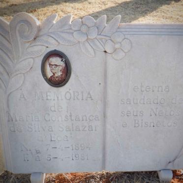 SALAZAR Maria Constanca da Silva 1894-1981
