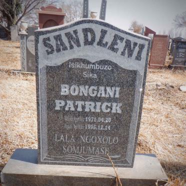 SANDLENI Bongani Patrick 1971-1995