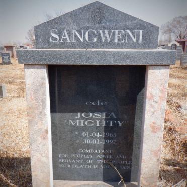 SANGWENI Josia 1965-1997