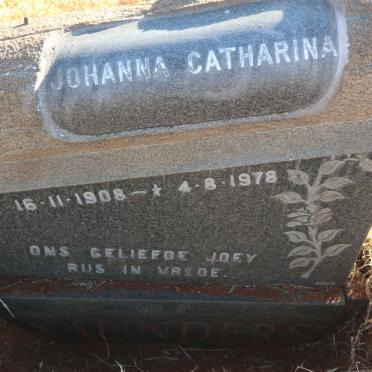 SAUNDERS Johanna Catharina 1908-1978