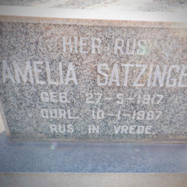 SATZINGER Amelia 1917-1987