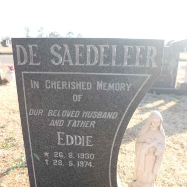 SAEDELEER Eddie, de 1930-1974
