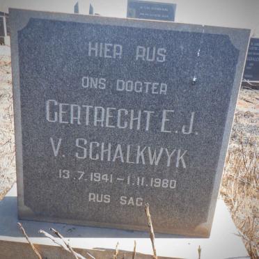 SCHALKWYK Gertrecht E.J., v. 1941-1980