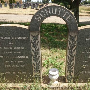 SCHUTTE Pieter Johannes 1905-1968 :: SCHUTTE James -1979