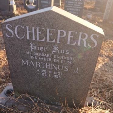 SCHEEPERS Marthinus J. 1937-1984