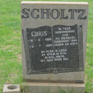 SCHOLTZ Chris 1925-1980