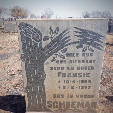 SCHOEMAN Fransie 1954-1977