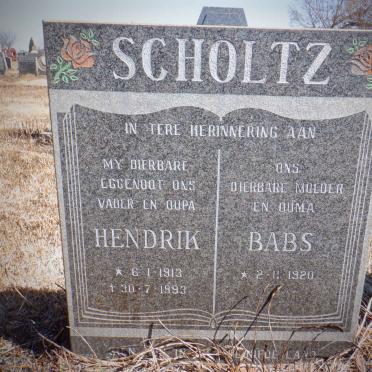 SCHOLTZ Hendrik 1913-1993 &amp; Babs 1920-