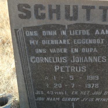 SCHUTTE Cornelius Johannes Petrus 1919-1978