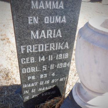 SCHALKWYK Johannes Jakobus, van 1915-1971 &amp; Maria Frederika 1919-1984