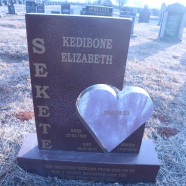 SEKETE Kedibone Elizabeth 1982-2010
