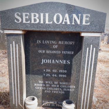 SEBILOANE Johannes 1920-1996