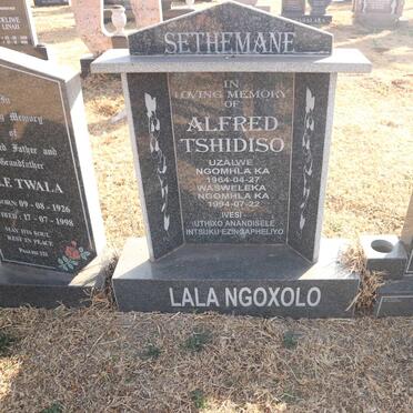 SETHEMANE Alfred Tshidiso 1964-1994
