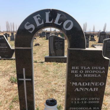 SELLO Madineo Annah 1970-2009