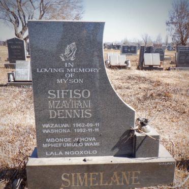 SIMELANE Sifiso Mzayifani Dennis 1962-1992