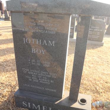 SIMELANE Jotham Boy 1950-2000