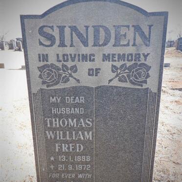 SINDEN Thomas William Fred 1898-1972
