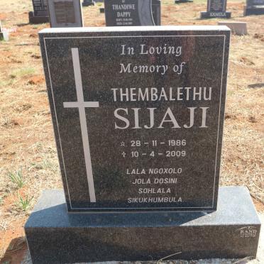 SIJAJI Thembalethu 1986-2009