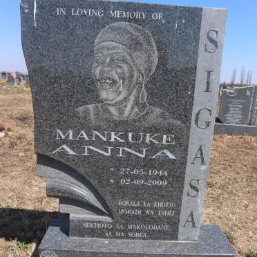 SIGASA Mankuke Anna 1944-2009