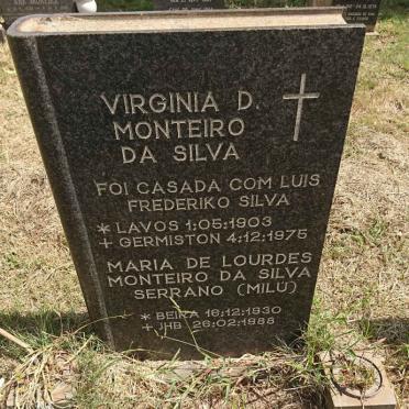 SILVA Virginia D. Monteiro, da 1903-1975 &amp; Maria De Lourdes Monteiro da Silva Serrano 1930-1988 
