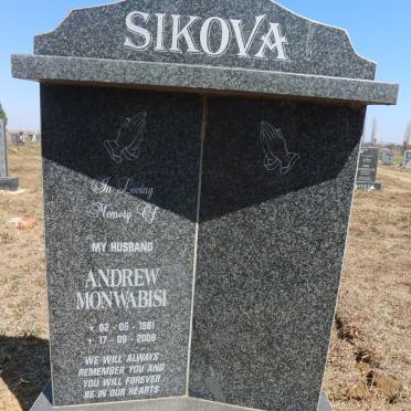 SIKOVA Andrew Monwabisi 1961-2009