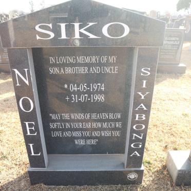 SIKO Noel Siyabonga 1974-1998