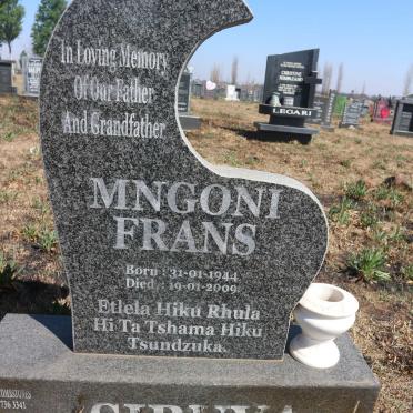 SIBUYA Mngoni Frans 1944-2009