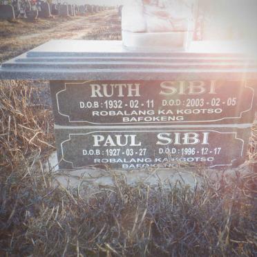 SIBI Paul 1927-1996 &amp; Ruth 1932-2003
