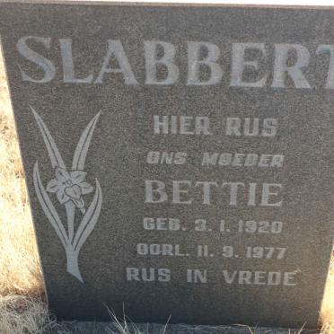 SLABBERT Bettie 1920-1977