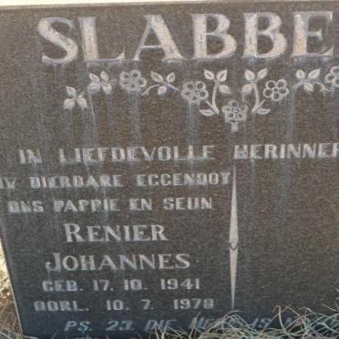 SLABBERT Renier Johannes 1941-1978