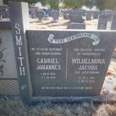 SMITH Gabriel Johannes 1908-1972 &amp; Wilhelmina Jacoba ACKERMANN 1915-1979