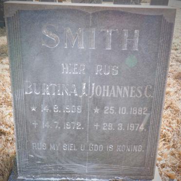 SMITH Johannes C. 1892-1974 &amp; Burtina J. 1909-1972